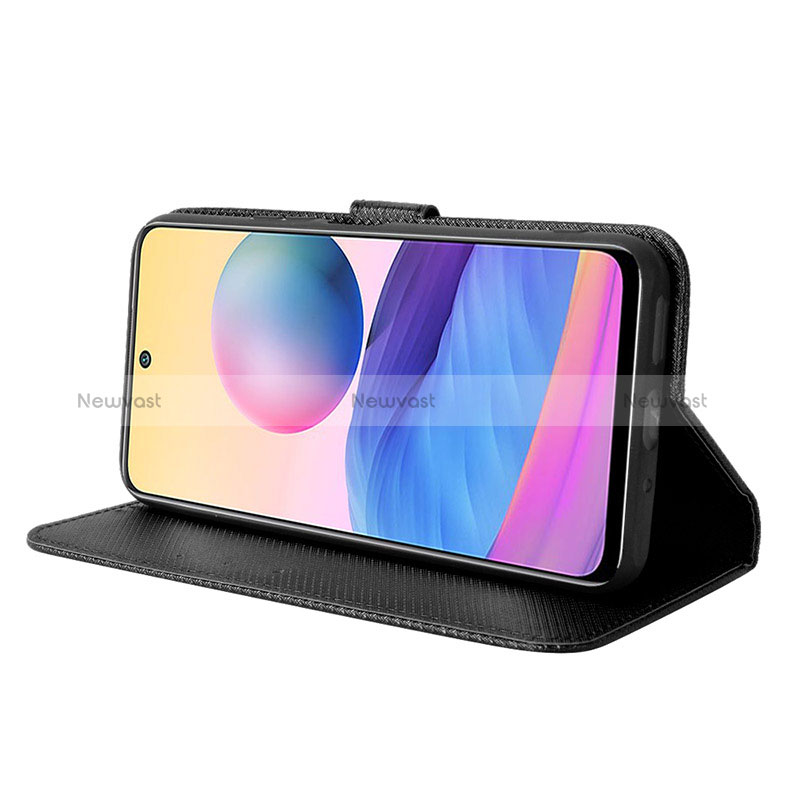 Leather Case Stands Flip Cover Holder BY1 for Xiaomi Redmi Note 10 JE 5G