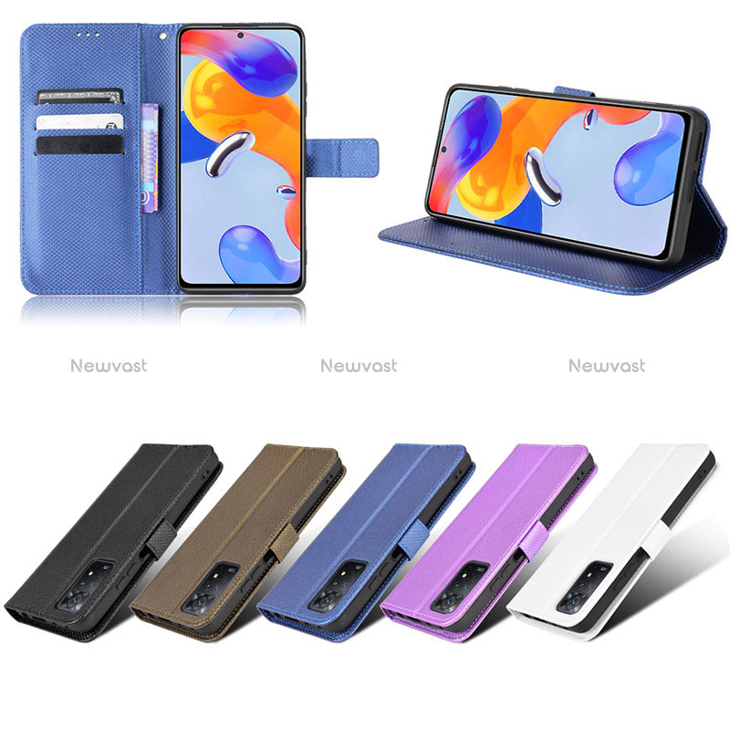 Leather Case Stands Flip Cover Holder BY1 for Xiaomi Redmi Note 11 Pro 5G