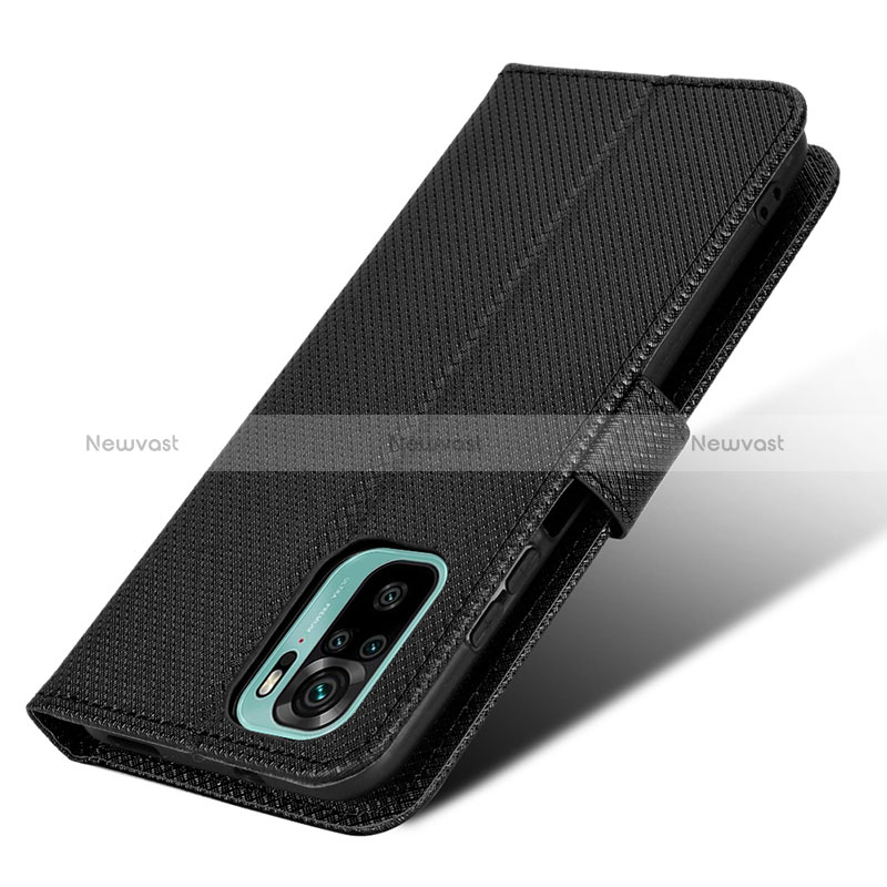 Leather Case Stands Flip Cover Holder BY1 for Xiaomi Redmi Note 11 SE India 4G