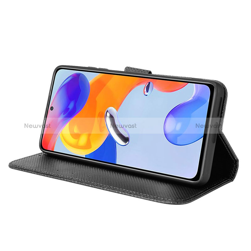 Leather Case Stands Flip Cover Holder BY1 for Xiaomi Redmi Note 12 Pro 4G