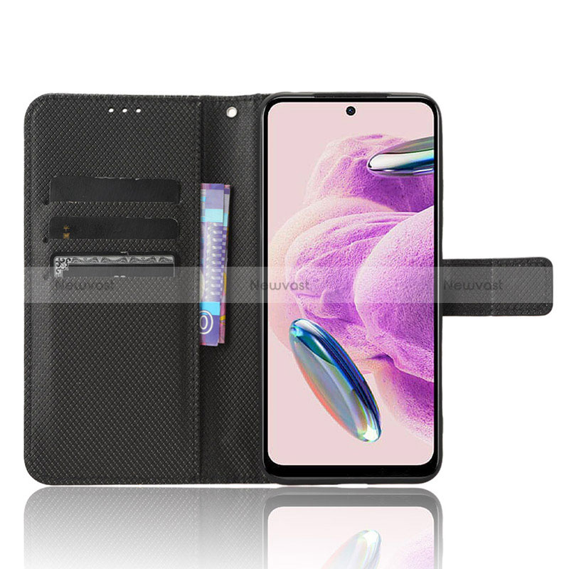 Leather Case Stands Flip Cover Holder BY1 for Xiaomi Redmi Note 12S