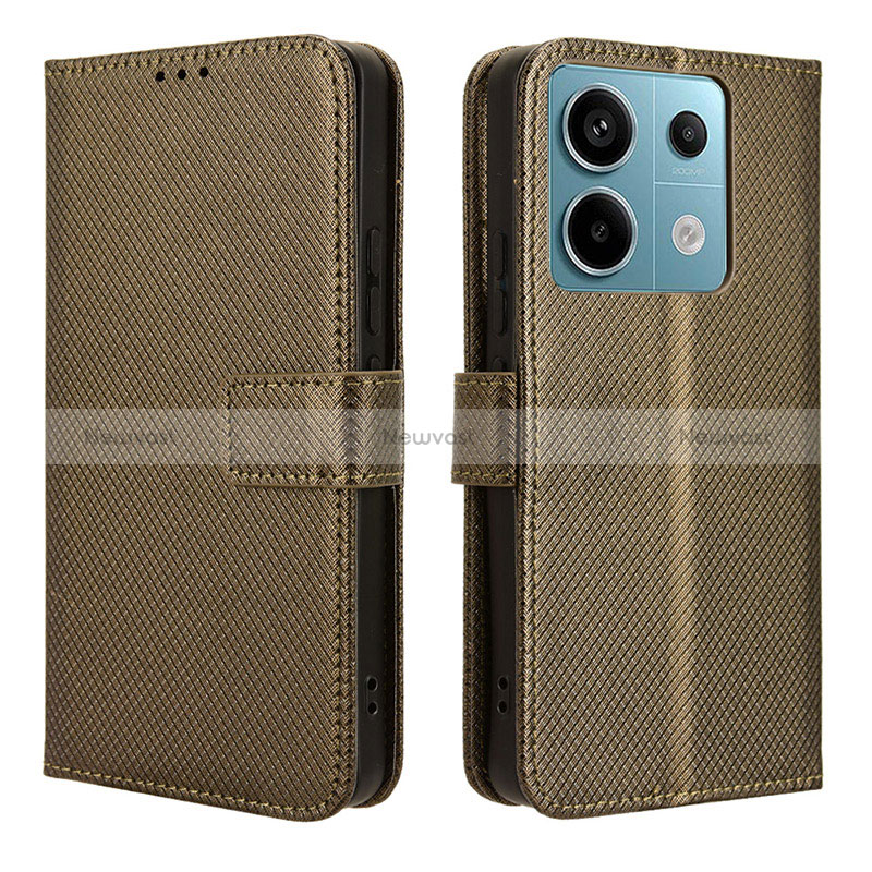 Leather Case Stands Flip Cover Holder BY1 for Xiaomi Redmi Note 13 Pro 5G