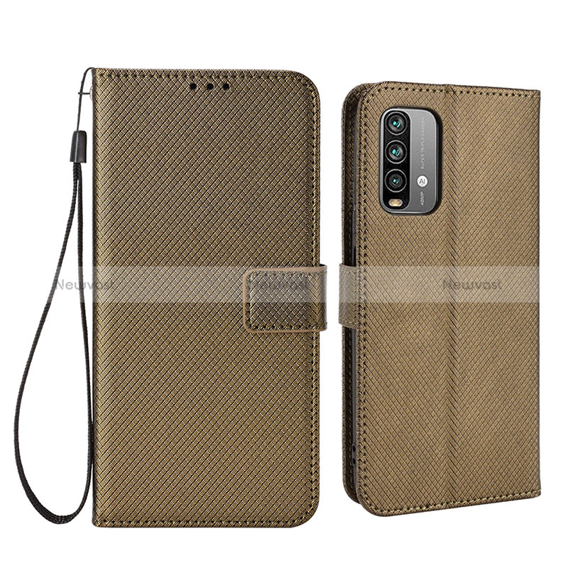 Leather Case Stands Flip Cover Holder BY1 for Xiaomi Redmi Note 9 4G