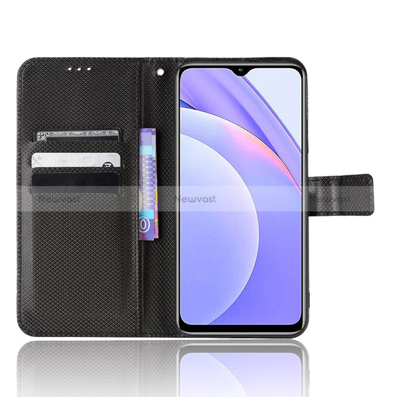 Leather Case Stands Flip Cover Holder BY1 for Xiaomi Redmi Note 9 4G