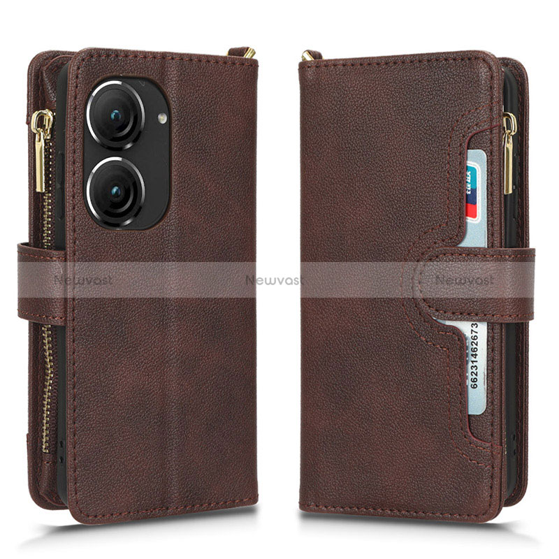 Leather Case Stands Flip Cover Holder BY2 for Asus ZenFone 10