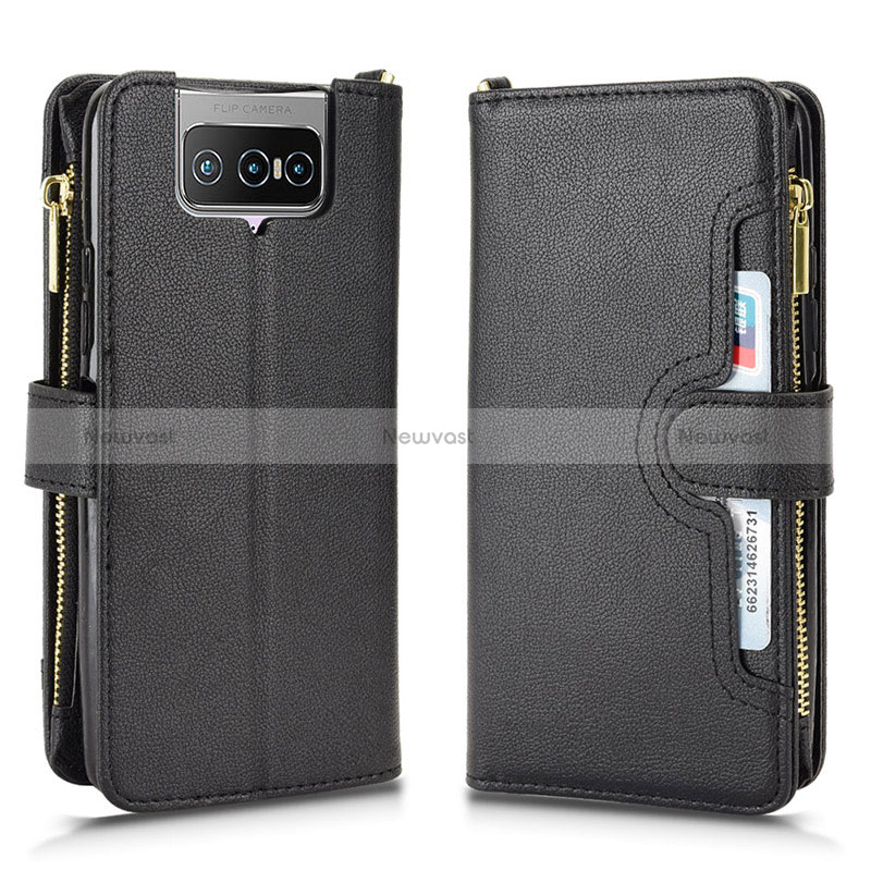 Leather Case Stands Flip Cover Holder BY2 for Asus Zenfone 7 Pro ZS671KS