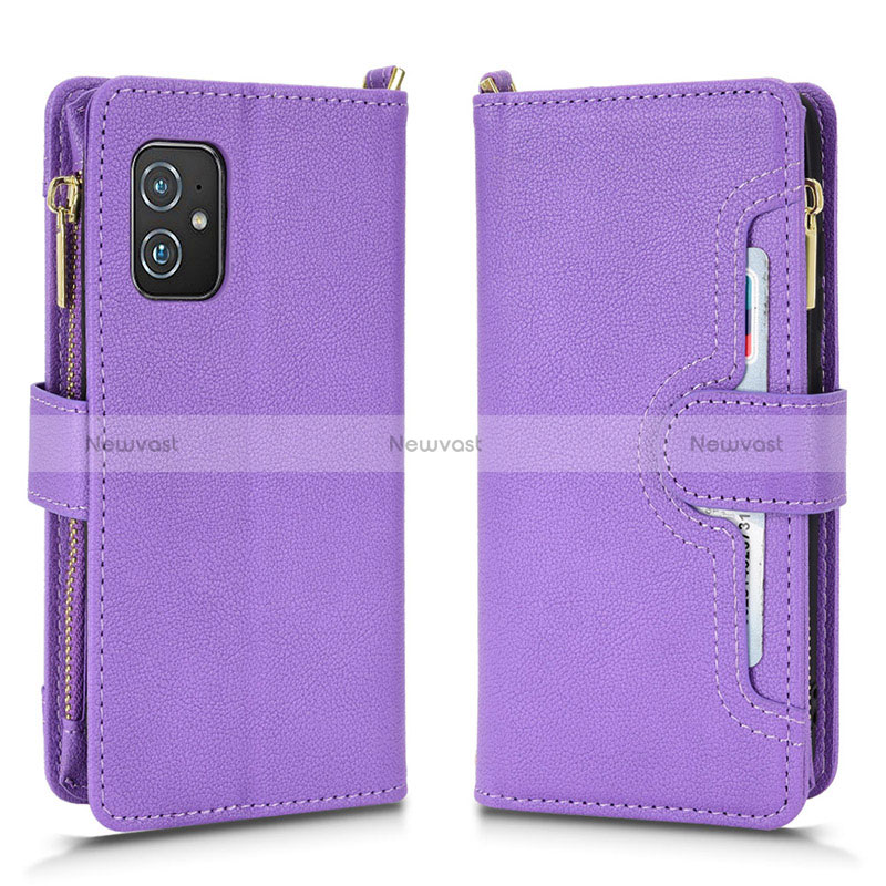 Leather Case Stands Flip Cover Holder BY2 for Asus ZenFone 8 Mini