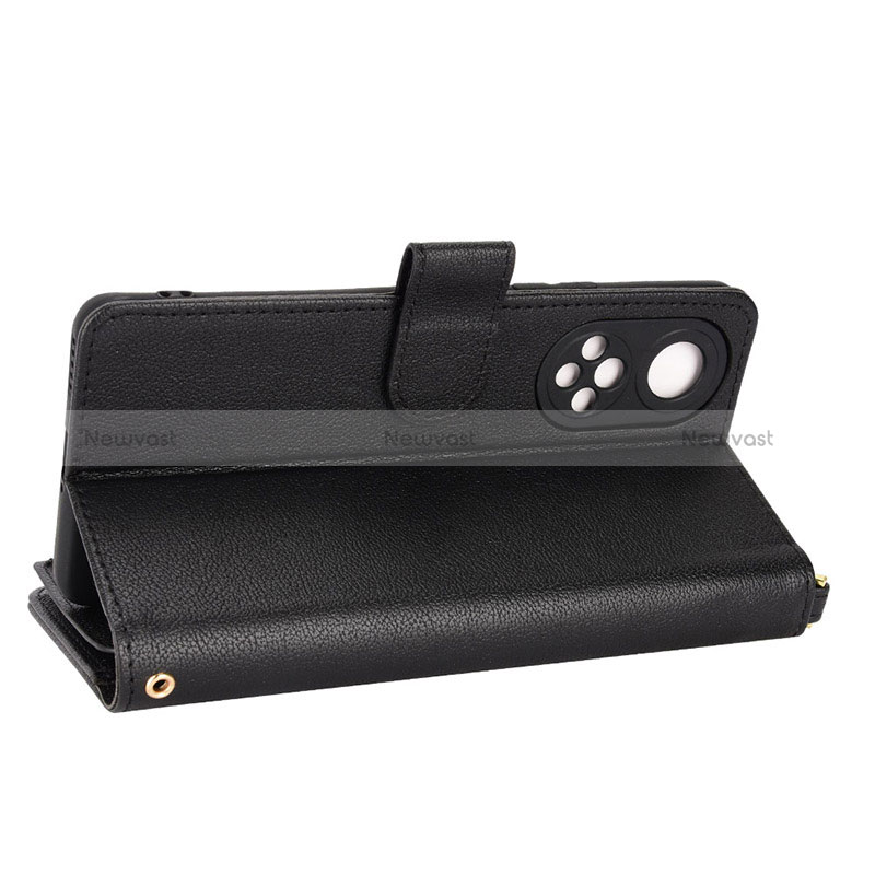 Leather Case Stands Flip Cover Holder BY2 for Huawei Honor 50 5G