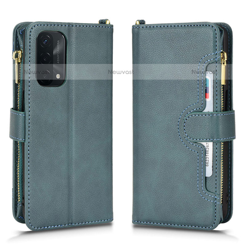 Leather Case Stands Flip Cover Holder BY2 for Oppo A93 5G