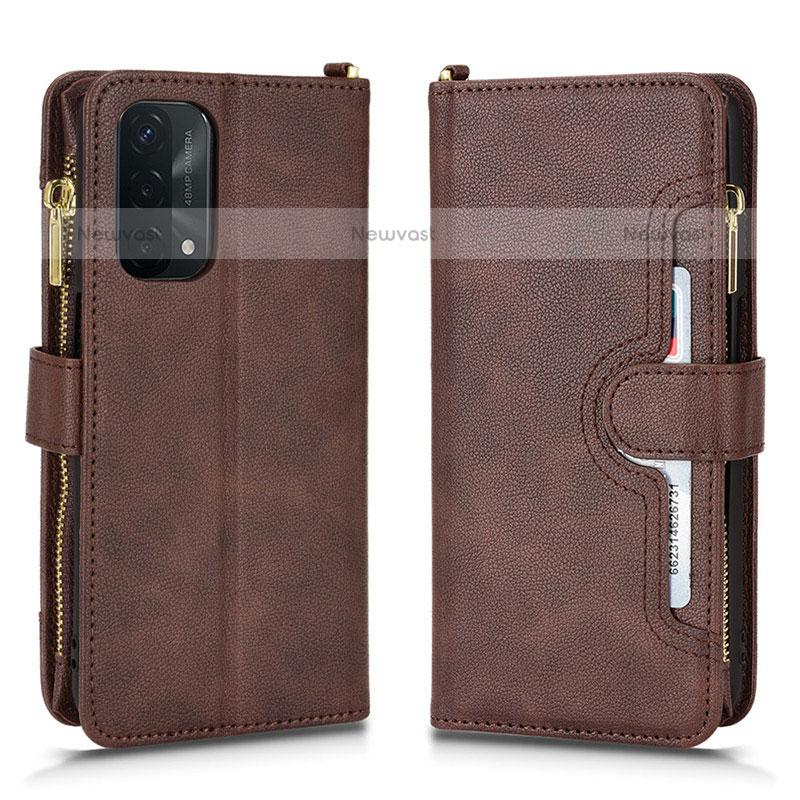 Leather Case Stands Flip Cover Holder BY2 for Oppo A93 5G