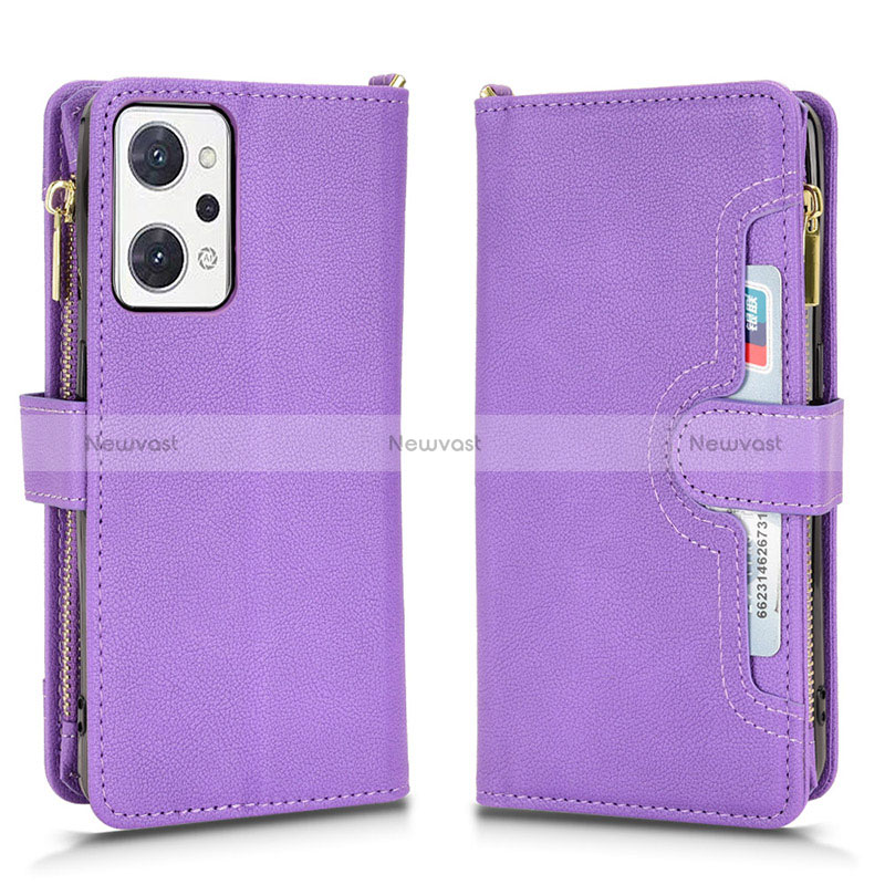 Leather Case Stands Flip Cover Holder BY2 for Oppo Reno7 A