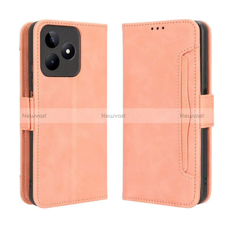 Leather Case Stands Flip Cover Holder BY2 for Realme C51