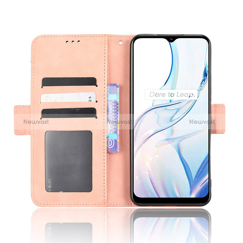 Leather Case Stands Flip Cover Holder BY2 for Realme Narzo 50i Prime