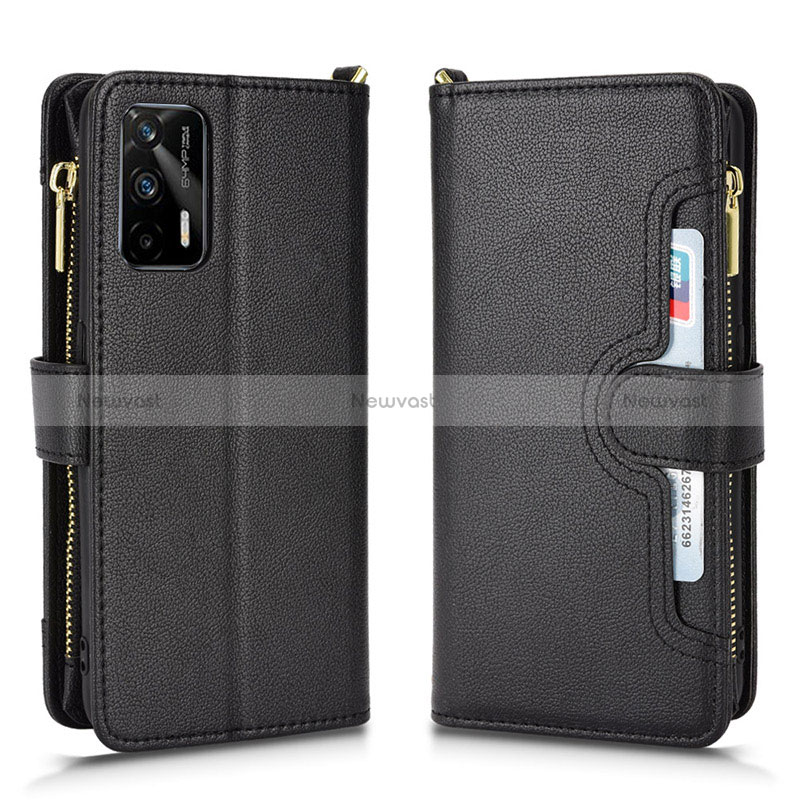 Leather Case Stands Flip Cover Holder BY2 for Realme Q3 Pro 5G