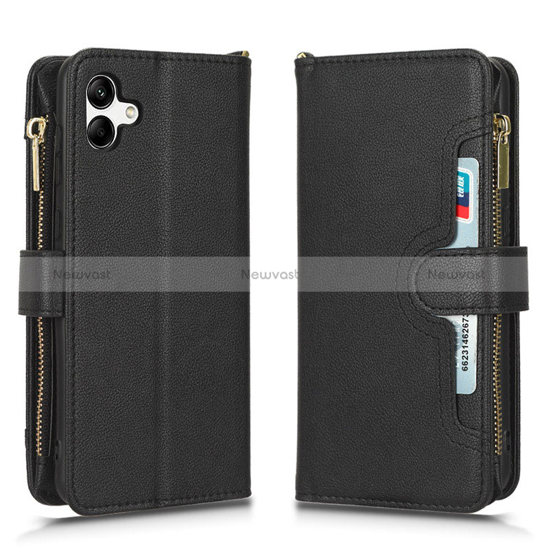 Leather Case Stands Flip Cover Holder BY2 for Samsung Galaxy A04 4G