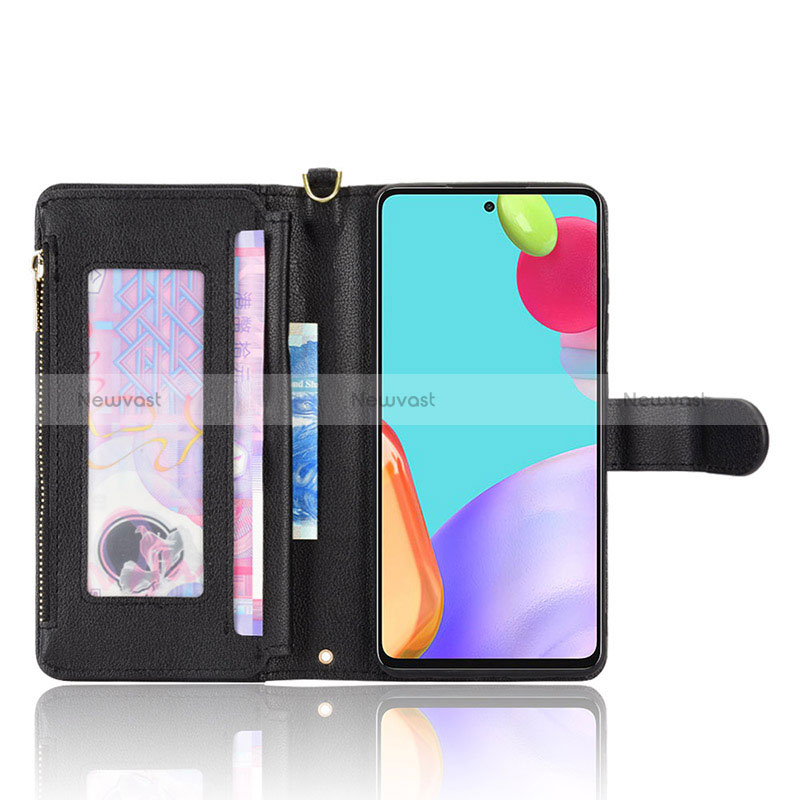 Leather Case Stands Flip Cover Holder BY2 for Samsung Galaxy A52 4G