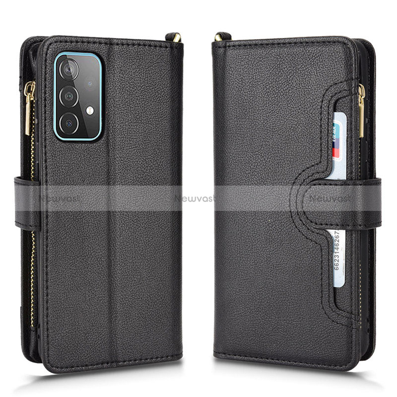 Leather Case Stands Flip Cover Holder BY2 for Samsung Galaxy A52s 5G