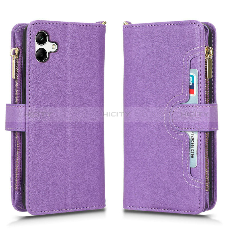 Leather Case Stands Flip Cover Holder BY2 for Samsung Galaxy F04