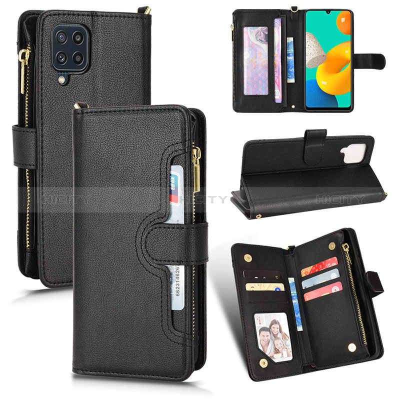 Leather Case Stands Flip Cover Holder BY2 for Samsung Galaxy F22 4G