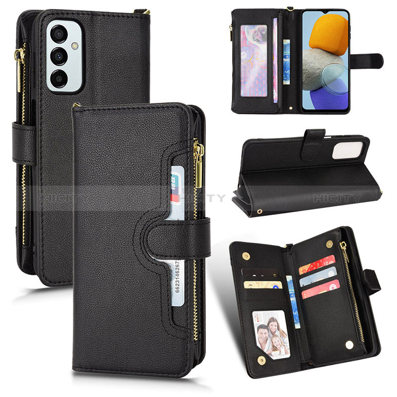 Leather Case Stands Flip Cover Holder BY2 for Samsung Galaxy F23 5G