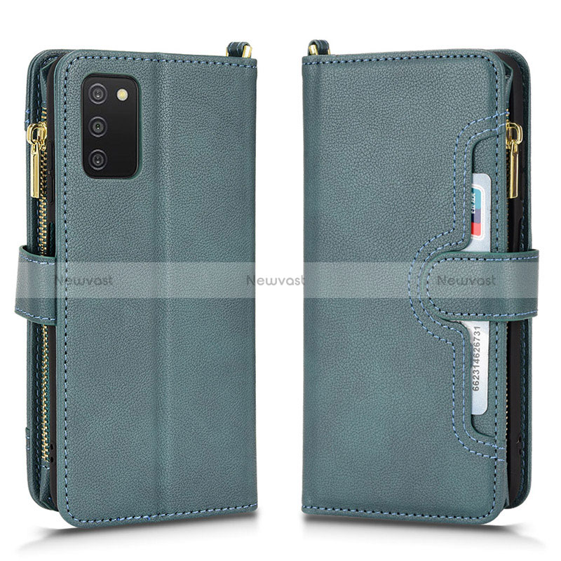 Leather Case Stands Flip Cover Holder BY2 for Samsung Galaxy M02s