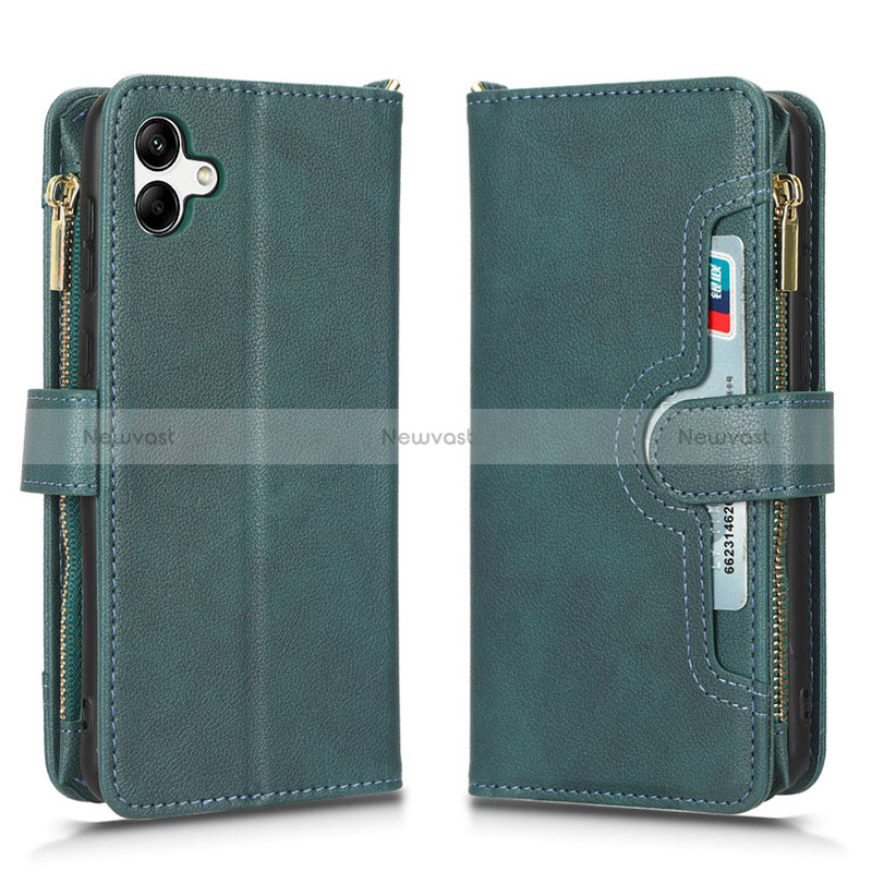 Leather Case Stands Flip Cover Holder BY2 for Samsung Galaxy M04