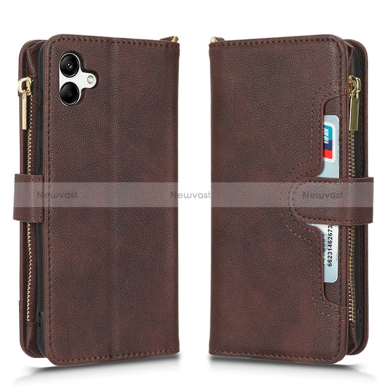 Leather Case Stands Flip Cover Holder BY2 for Samsung Galaxy M04