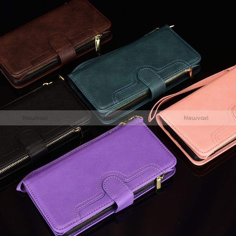 Leather Case Stands Flip Cover Holder BY2 for Samsung Galaxy M12