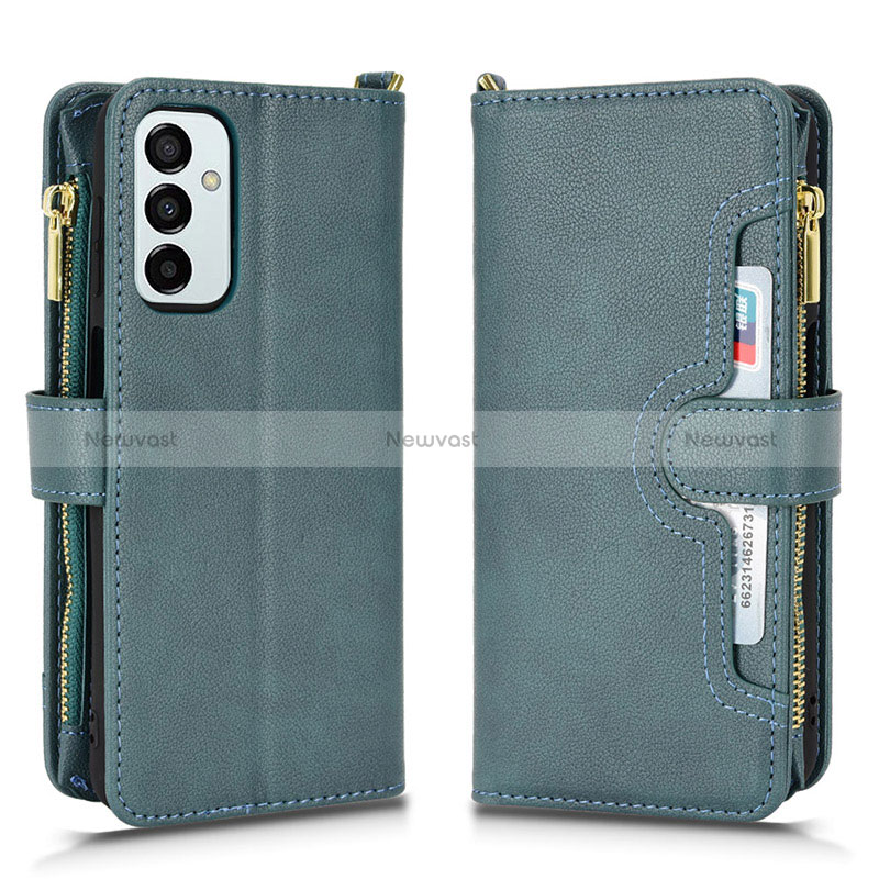 Leather Case Stands Flip Cover Holder BY2 for Samsung Galaxy M23 5G