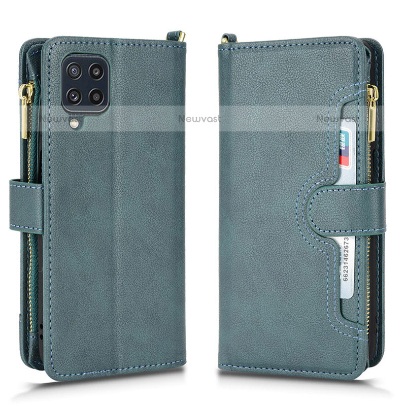 Leather Case Stands Flip Cover Holder BY2 for Samsung Galaxy M32 4G