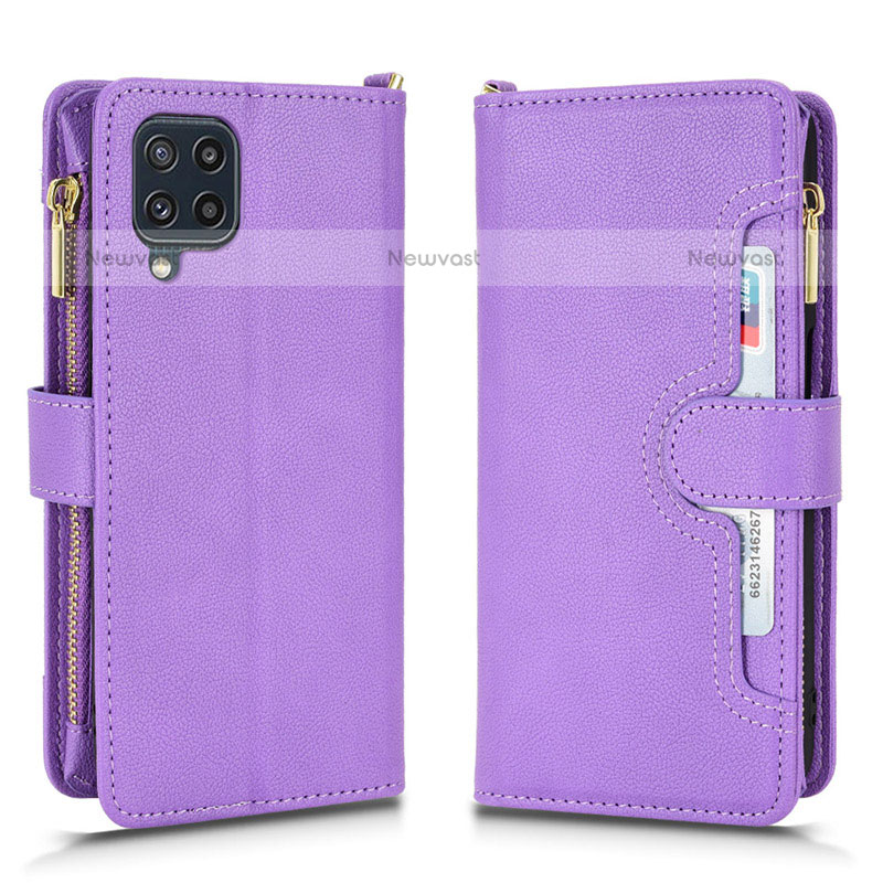 Leather Case Stands Flip Cover Holder BY2 for Samsung Galaxy M32 4G