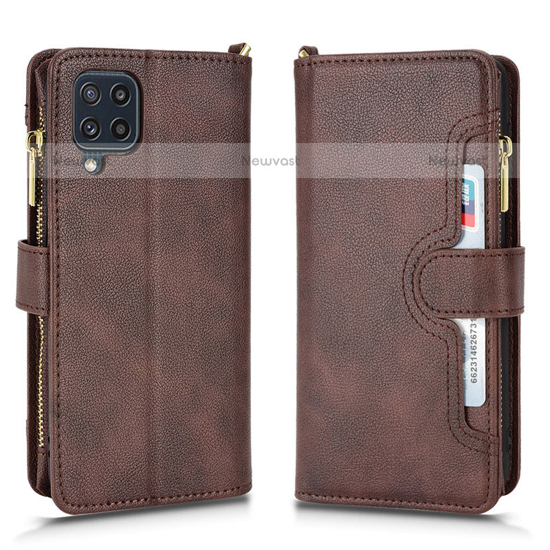 Leather Case Stands Flip Cover Holder BY2 for Samsung Galaxy M32 4G