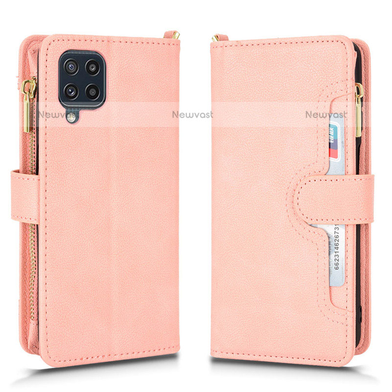 Leather Case Stands Flip Cover Holder BY2 for Samsung Galaxy M32 4G