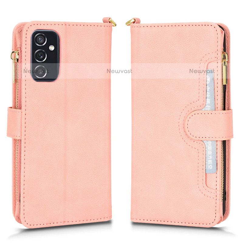 Leather Case Stands Flip Cover Holder BY2 for Samsung Galaxy M52 5G