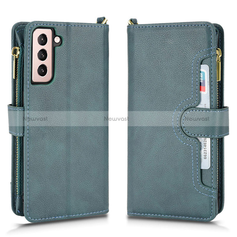 Leather Case Stands Flip Cover Holder BY2 for Samsung Galaxy S22 Plus 5G