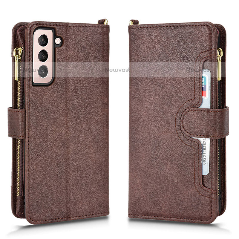 Leather Case Stands Flip Cover Holder BY2 for Samsung Galaxy S23 Plus 5G