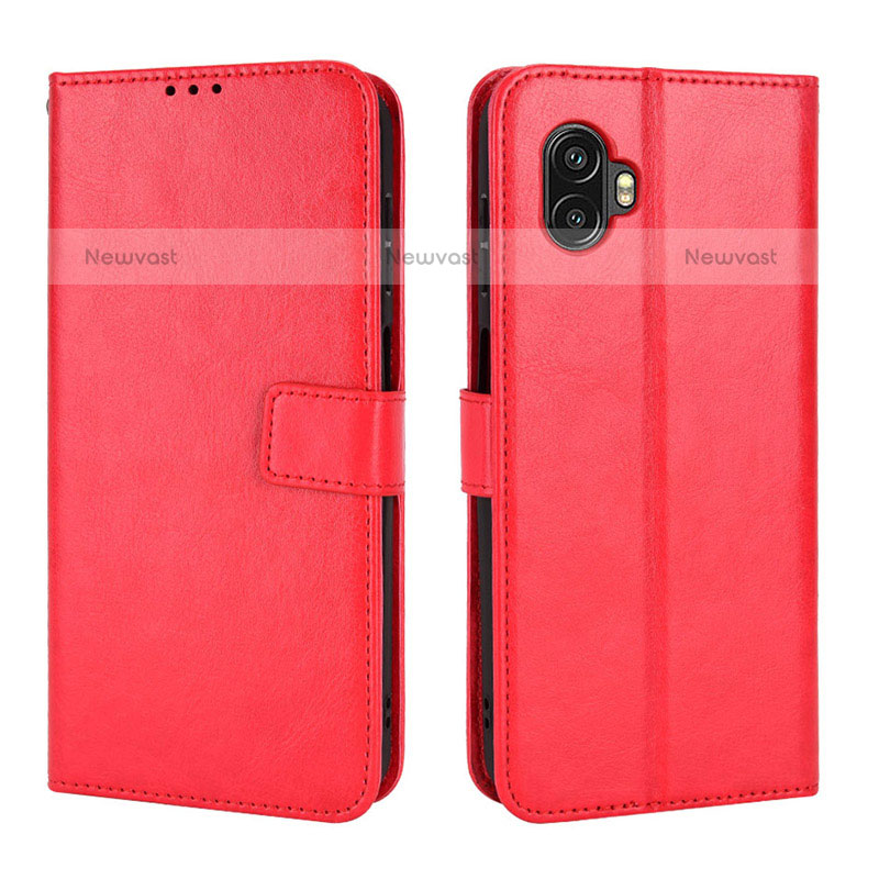 Leather Case Stands Flip Cover Holder BY2 for Samsung Galaxy XCover 6 Pro 5G