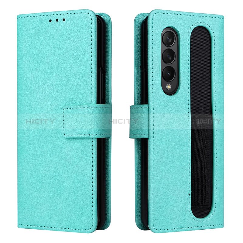 Leather Case Stands Flip Cover Holder BY2 for Samsung Galaxy Z Fold4 5G