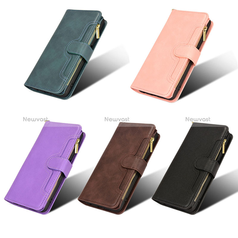 Leather Case Stands Flip Cover Holder BY2 for Sharp Aquos R8 Pro