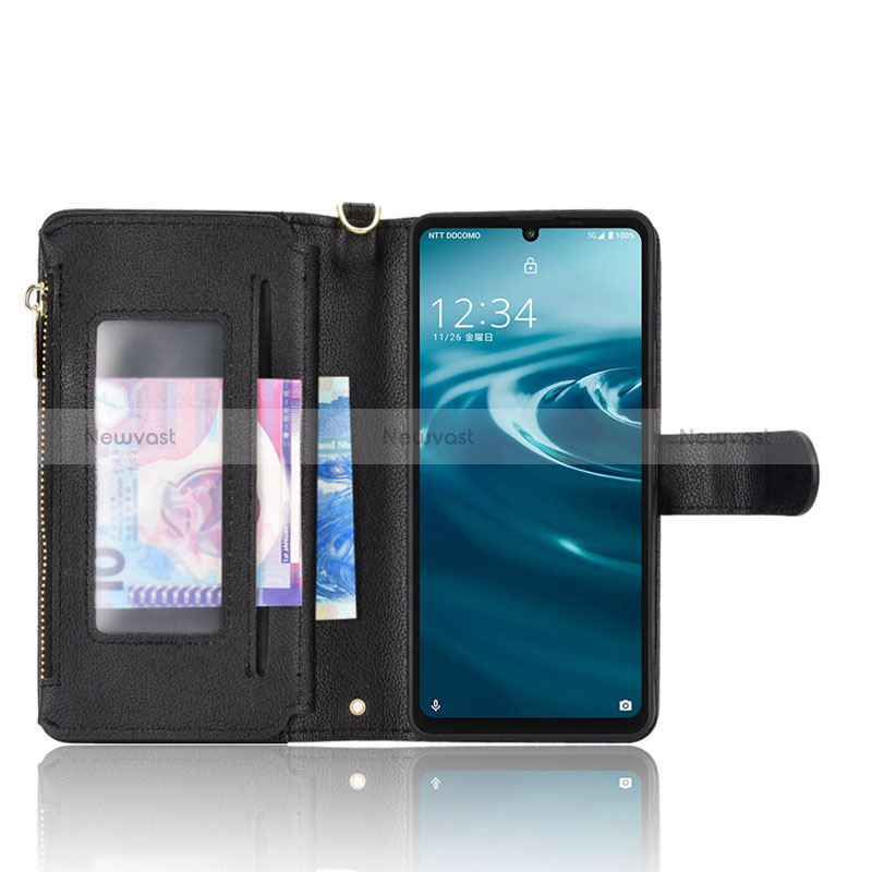 Leather Case Stands Flip Cover Holder BY2 for Sharp Aquos Sense6