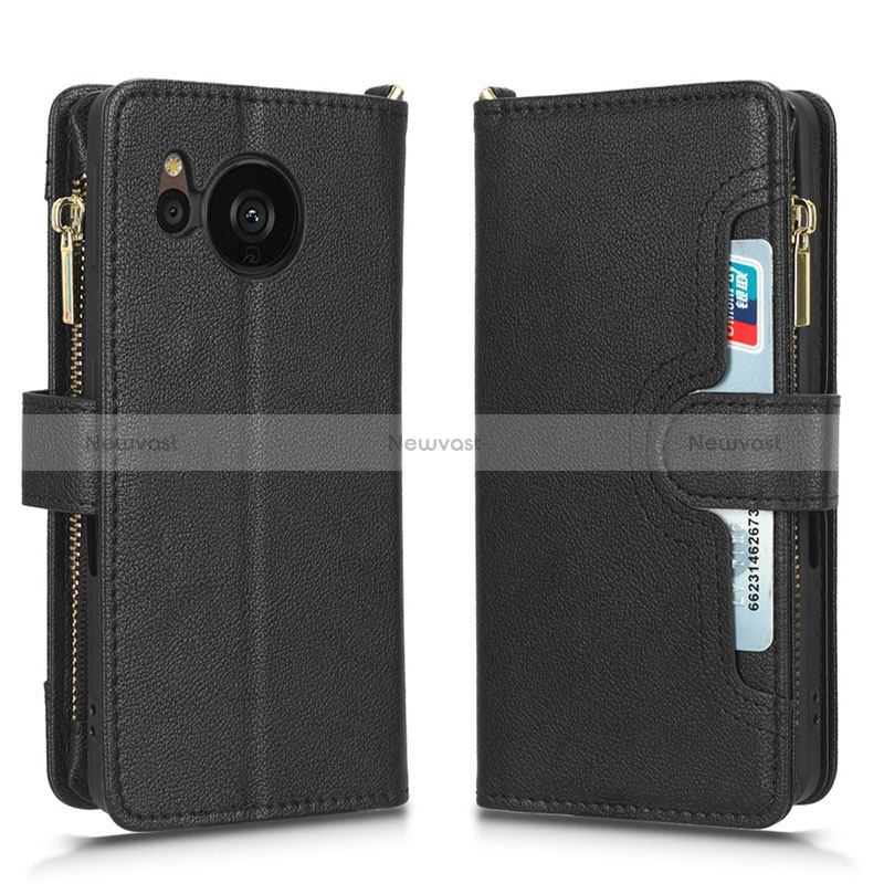 Leather Case Stands Flip Cover Holder BY2 for Sharp Aquos Sense7