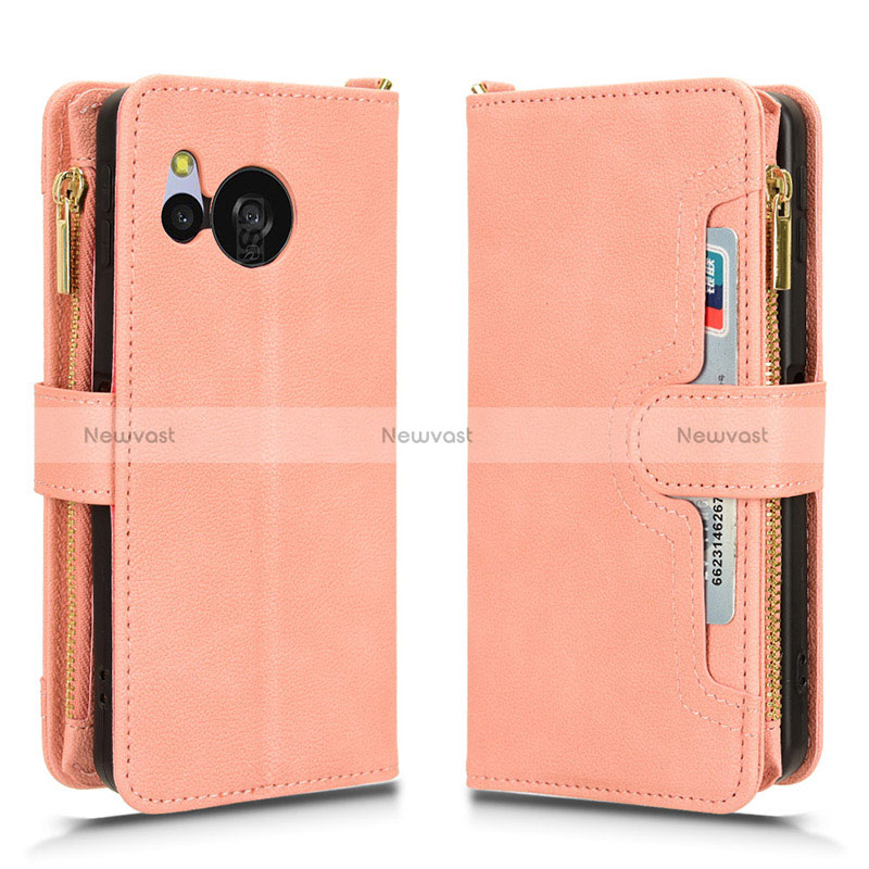 Leather Case Stands Flip Cover Holder BY2 for Sharp Aquos Sense8