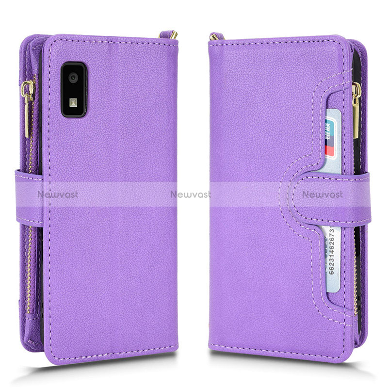 Leather Case Stands Flip Cover Holder BY2 for Sharp Aquos wish