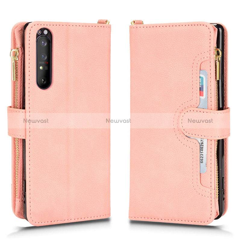 Leather Case Stands Flip Cover Holder BY2 for Sony Xperia 1 II