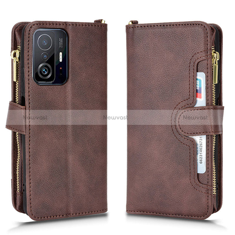 Leather Case Stands Flip Cover Holder BY2 for Xiaomi Mi 11T Pro 5G