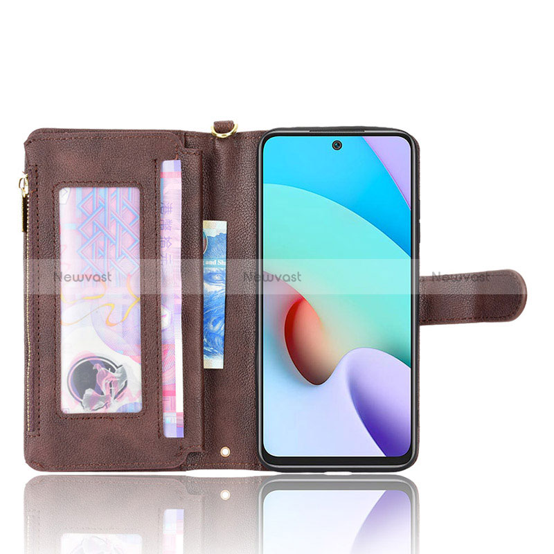 Leather Case Stands Flip Cover Holder BY2 for Xiaomi Redmi 10 (2022)