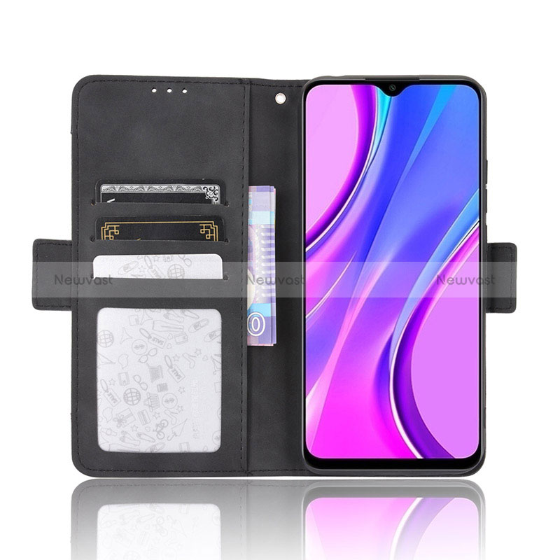 Leather Case Stands Flip Cover Holder BY2 for Xiaomi Redmi 9 India