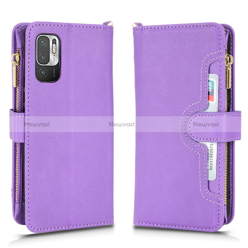 Leather Case Stands Flip Cover Holder BY2 for Xiaomi Redmi Note 10 JE 5G