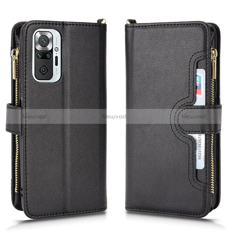 Leather Case Stands Flip Cover Holder BY2 for Xiaomi Redmi Note 10 Pro Max