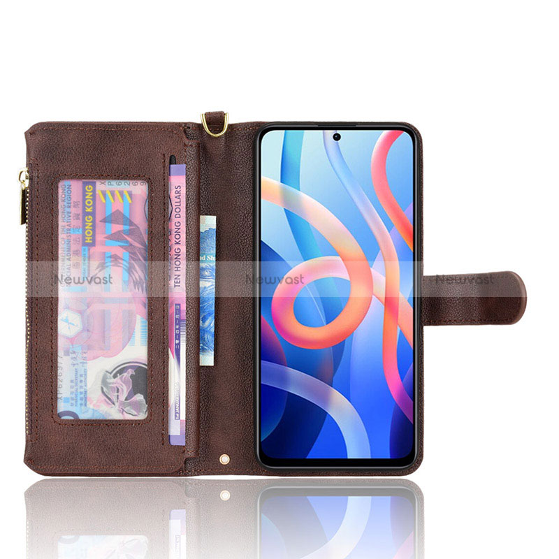 Leather Case Stands Flip Cover Holder BY2 for Xiaomi Redmi Note 11T 5G